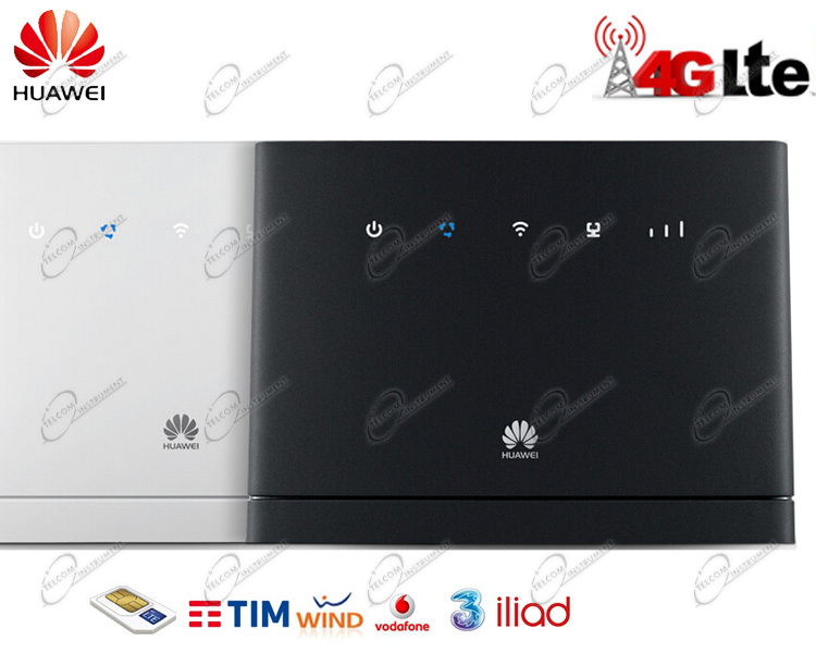 Huawei B315 Router Wi Fi per SIM 4G LTE con LAN Gigabit Huawei B315 Router Wi Fi per SIM 4G LTE con LAN Gigabit