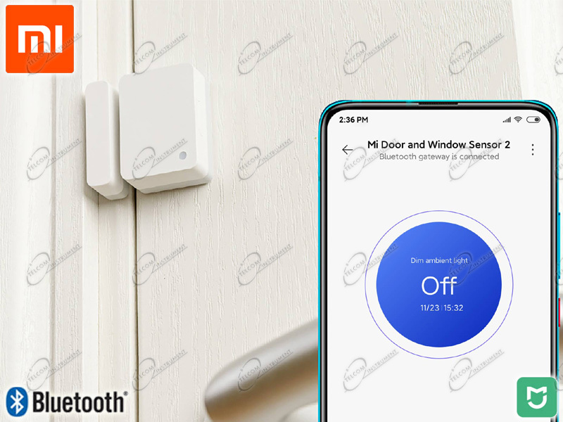 Xiaomi sensore infrazione e apertura porta finestre bluetooth: sensore  mccgq02hl per allarme casa wifi - xiaomi-sensore-wd2 