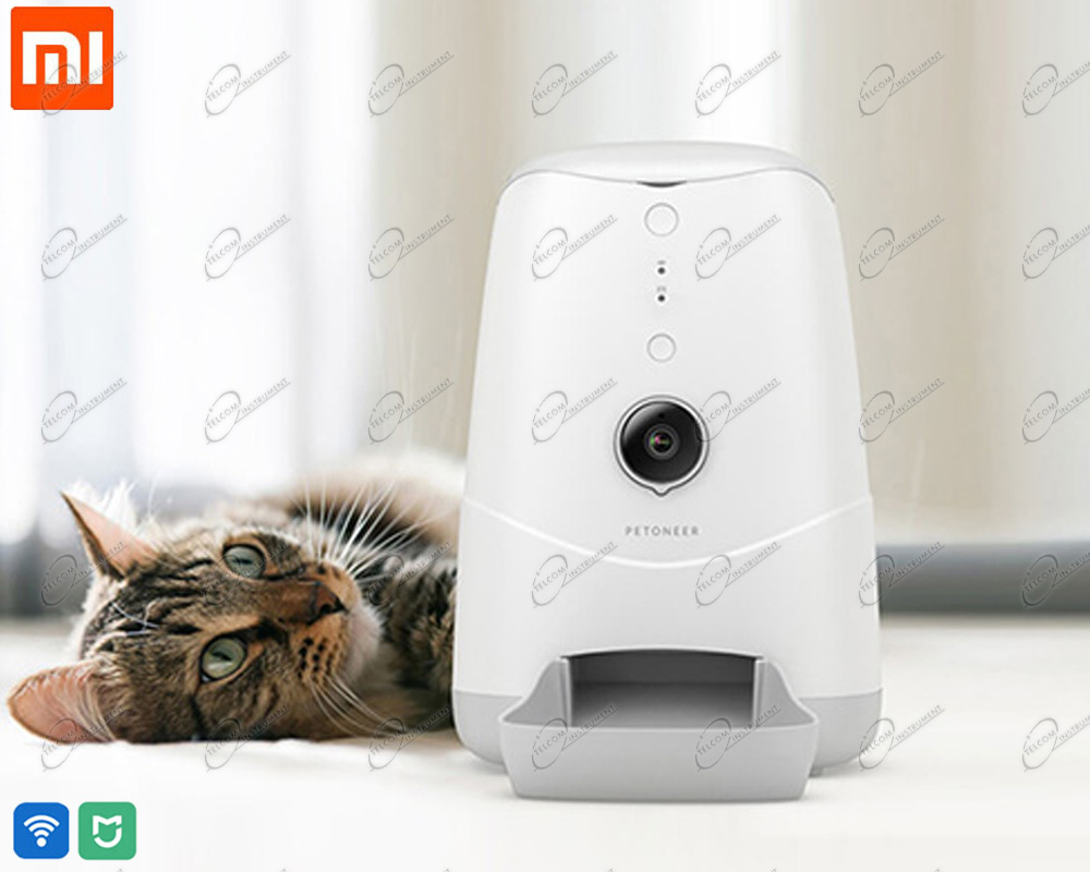 Hi.Pet AMA03 Distributore Cibo Cani e Gatti, Smart, WiFi, Dispenser  Automatico Cibo Animali Crocchette e Croccantini,Compatibile iOS Android.p  L' App Wi-Fi Programma Cibo Giornaliero o settimanale