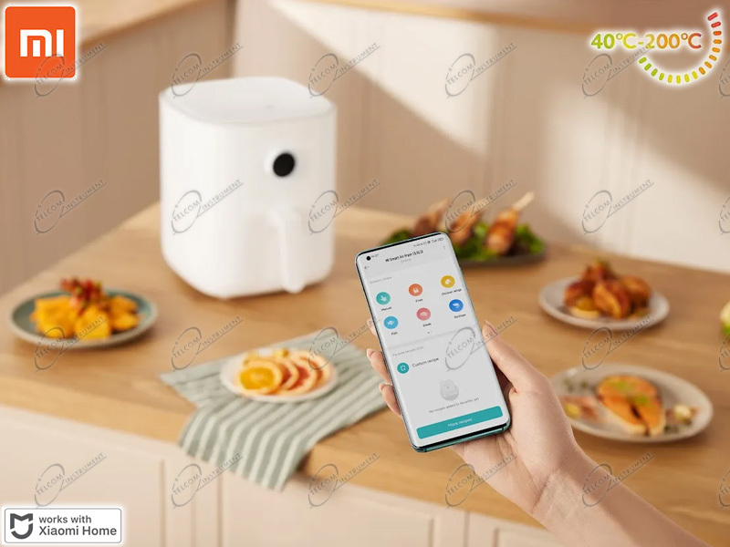 Friggitrice ad aria xiaomi smart air fryer wifi per friggere senza grassi  con ricettario su smartphone - xiaomi-air-fryer 