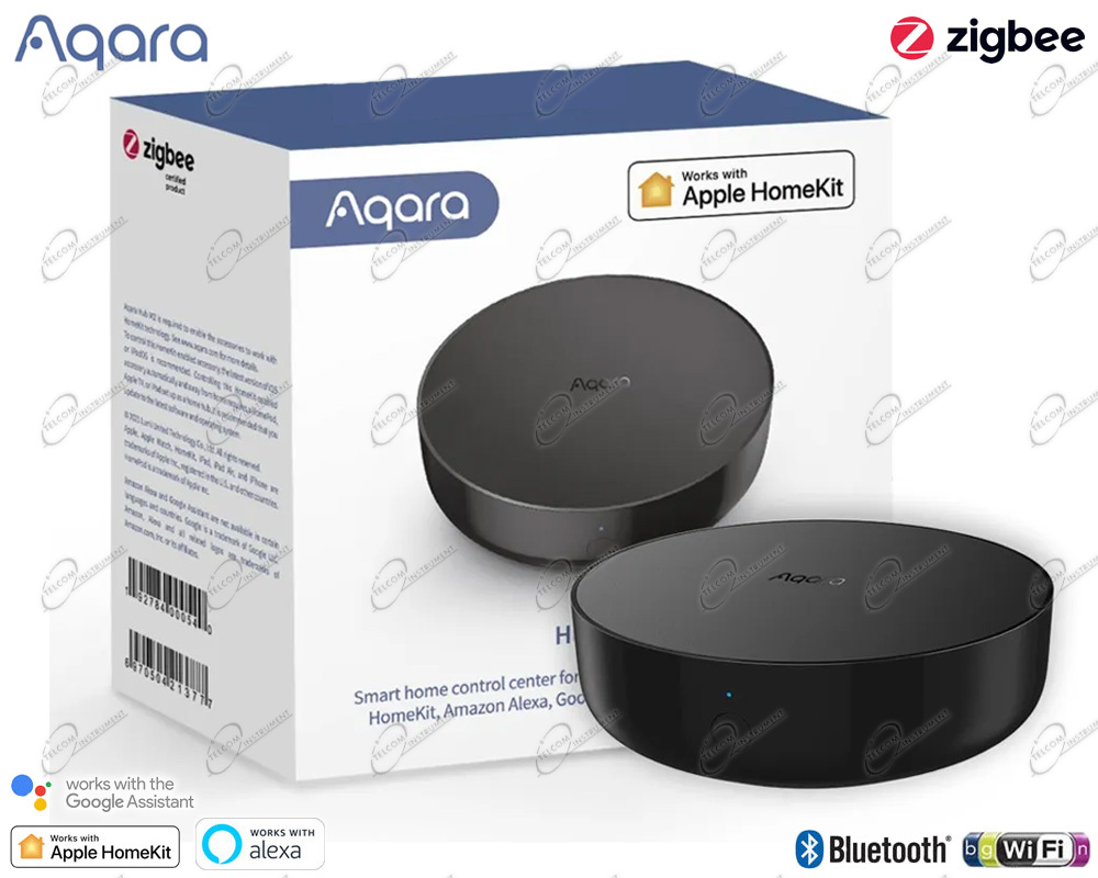 Centralina smart hub aqara m2 per connessione wireless zigbee di sensori  iot domotica wi-fi e bluetooth matter - aqara-hub-m2 