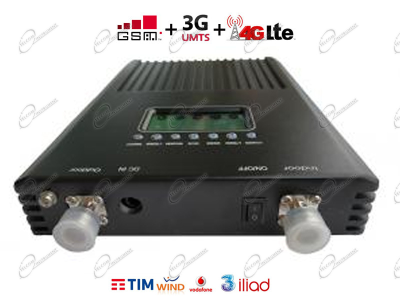 Amplificatore 4g lte ripetitore full band per segnale mobile gsm 3g e lte:  amplifica il segnale 4g e 3g in casa o studio - tel-amp5b-s 