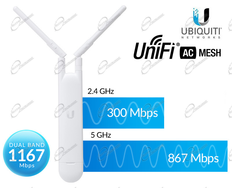 Unifi ac mesh ubiquiti access point wireless da esterno: unifi ac mesh  router wi-fi dual band ubiquiti - unifi-ac-mesh 