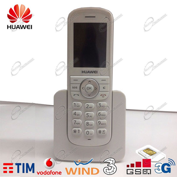 Telefono 3g cordless huawei per casa e anziani, che funziona con sim di:  tim vodafone wind tre - tel-hua-cordless 