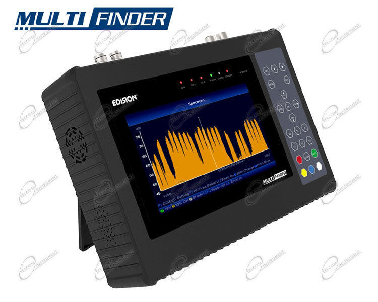 Misuratore di campo edision multifinder per puntare antenna satellite e tv  terrestre dvb-t2 hevc - edision-multifinder 