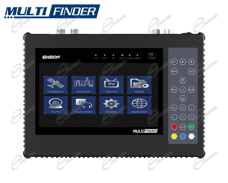 Misuratore di campo edision multifinder per puntare antenna satellite e tv  terrestre dvb-t2 hevc - edision-multifinder 