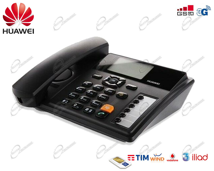 Telefono fisso 3g per telefonare con scheda sim: huawei b160 È con tasti  grandi per anziani, piÙ cornetta e display - tel-huawei-b160 -  TelcomInstrument.com