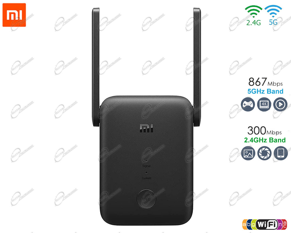 Ripetitore WiFi 6 Antenne Con 2 Porte LAN, 3 Modalità (Repeater/Router/AP), Copertura 300m² Per 35 Dispositivi, Bianco