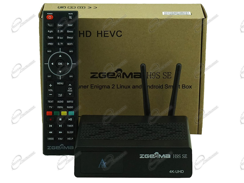 ZGEMMA H9S SE RICEVITORE SATELLITARE 4K UHD WIFI SUPPORTA ENIGMA2 IP STREAMING TV