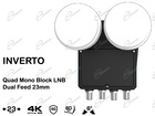 LNB MONOBLOCCO DUAL FEED INVERTO PER RICEVERE ASTRA E HOTBIRD: OCCHIO DUALFEED DISEQC PER COLLEGARE 4 DECODER