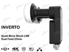 LNB MONOBLOCCO DUAL FEED INVERTO PER RICEVERE ASTRA E HOTBIRD: OCCHIO DUALFEED DISEQC PER COLLEGARE 4 DECODER