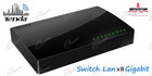 SWITCH DI RETE GIGABIT X8 PORTE: SWITCH LAN ETHERNET DI RETE HA 8 PORTE GIGABIT MODELLO TENDA SG108