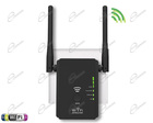 AMPLIFICATORE RIPETITORE WIFI PER INTERNO CON ANTENNE: RANGE EXTENDER PER AVERE COPERTURA WIRELESS IN CASA