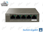 SWITCH DI RETE X5 PORTE GIGABIT TIPO TEG1105P: SONO 4 PORTE LAN CON ALIMENTAZIONE POE