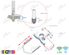 ANTENNA OMNIDIREZIONALE WIRELESS AC DUAL BAND PER UBIQUITI BULLET PER HOTSPOT INTERNET WIFI 360°