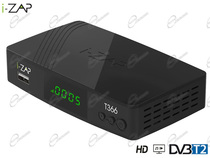 DECODER TV DIGITALE TERRESTRE HDMI SUPPORTA HEVC 10BIT CON TUNER DVB-T2: I-ZAP T366 HD NERO PER SWITCHOFF