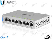 UBIQUITI UNIFI SWITCH 8 PORTE DI RETE LAN GIGABIT LAYER 2, NO POE, MODELLO US-8-EU