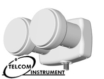 LNB MONOBLOCCO ASTRA E HOTBIRD CONVERTITORE DUAL FEED PER PARABOLA SINGOLA USCITA.