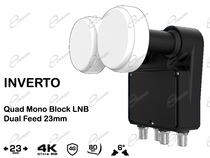 LNB MONOBLOCCO DUAL FEED INVERTO PER RICEVERE ASTRA E HOTBIRD: OCCHIO DUALFEED DISEQC PER COLLEGARE 4 DECODER