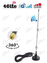 ANTENNA CON CONNETTORE SMA PER ROUTER MODEM INTERNET LTE: ANTENA STILO È AVERE MAGGIOR SEGNALE 4G PER CONNESSIONE STABILE.