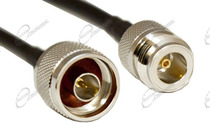 CAVO COASSIALE 50 OHM BASSA PERDITA LUNGO UN METRO, CON CONNETTORI N MONTATI E TESTATI
