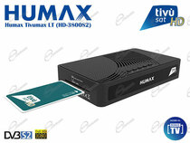 DECODER HUMAX CON SCHEDA TIVUSAT HD: RICEVITORE HUMAX HD-3800S2 SATELLITARE TIVUMAX DVB-S2 PER TIVUSAT